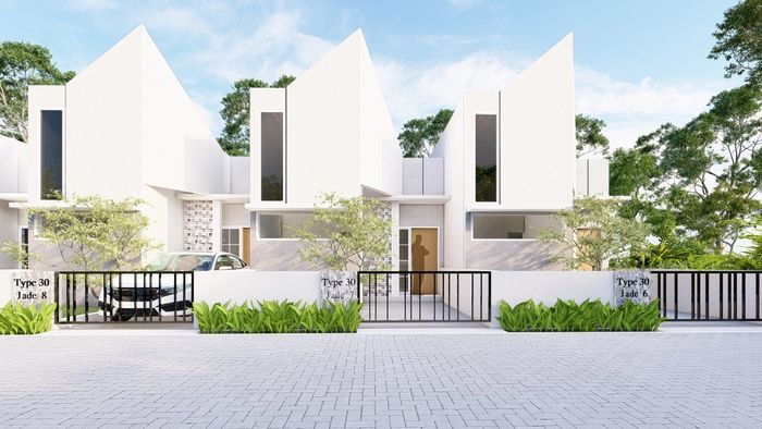 foto tampak rumah tipe 30 perumahan DIAMOND CITY