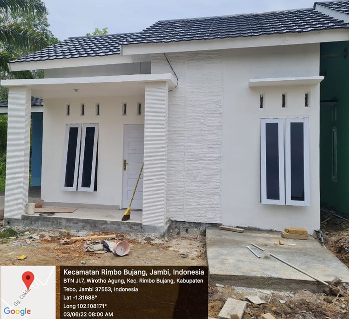 foto tampak rumah tipe 36 perumahan PERMATA RESIDENCE 7