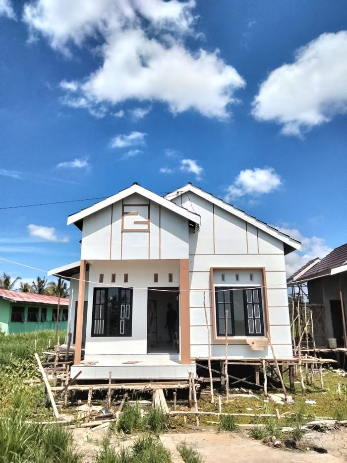 foto tampak rumah tipe 36 perumahan PERMATA AMANAH 2