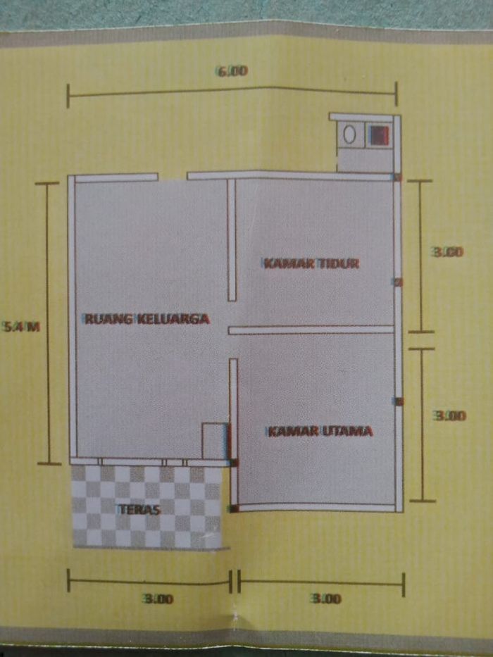 foto denah rumah tipe 36 perumahan PERUMAHAN ABI BARINGIN 2