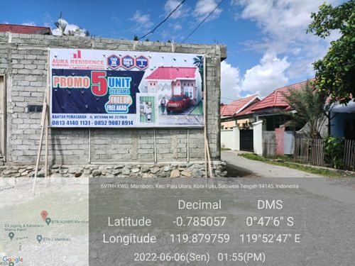foto gerbang perumahan AURA RESIDENCE