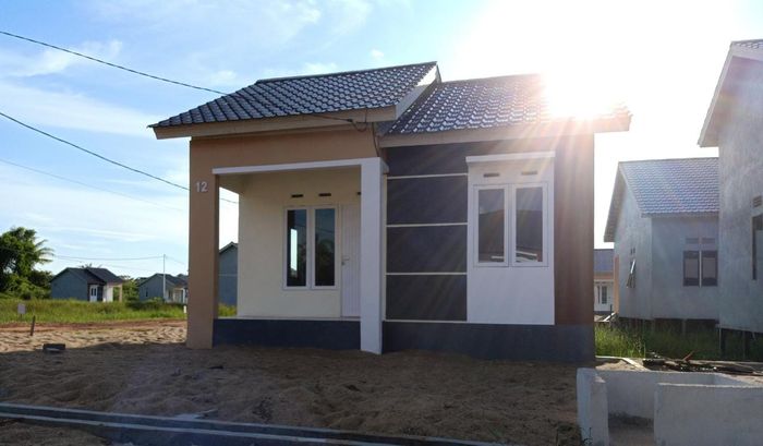 foto tampak rumah tipe 36 perumahan GREEN AULIA