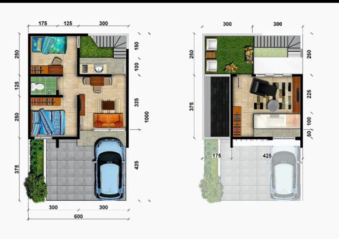 foto denah rumah tipe ATHENA perumahan ROYAL CIAKAR PERMAI 2