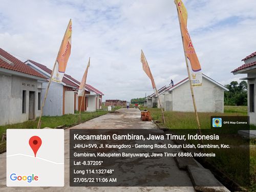 foto posisi tengah perumahan PERUMAHAN MAHKOTA RESIDENCE