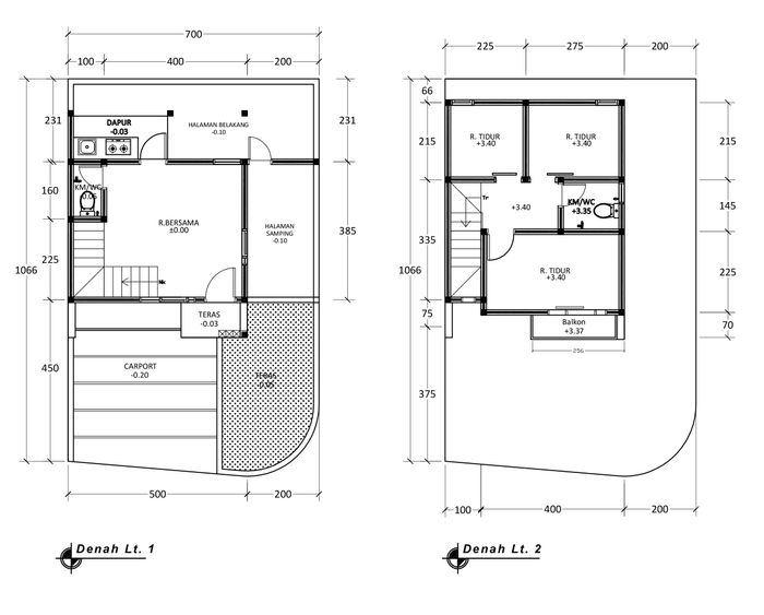 foto denah rumah tipe 50 Compact (532) perumahan G-Land Ciwastra Residence