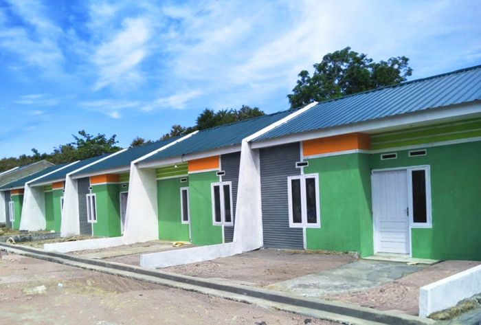 foto tampak rumah tipe 36/72 M perumahan BUMI ZARINDAH LOMPOE