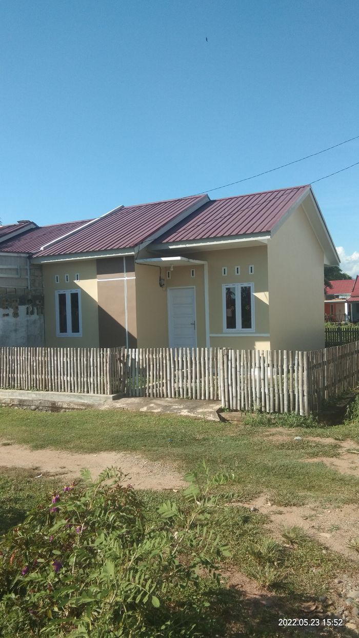 foto tampak rumah tipe 36 RSH TAPAK perumahan Griya Hannah Asri 1