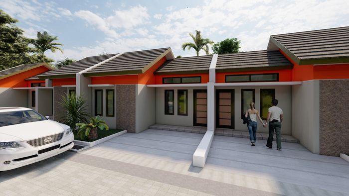 foto tampak rumah tipe 36 perumahan OEMAH GUWOREJO ASRI