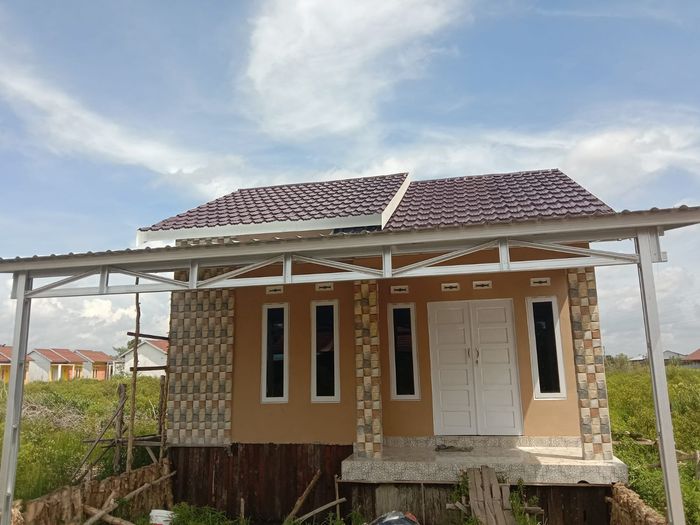 foto tampak rumah tipe Rumah subsidi jalur 6 perumahan KOMPLEK PURI AWANIS II
