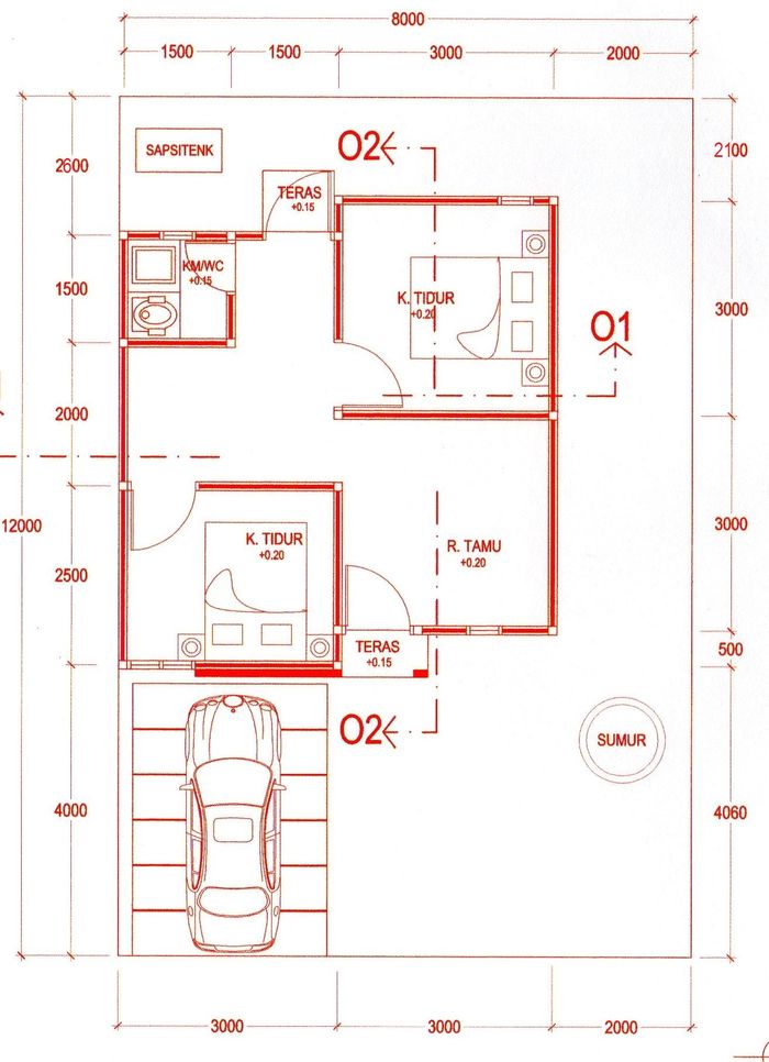 foto tampak rumah tipe 36 perumahan MUHAJIRIN RESIDENCE PERMAI