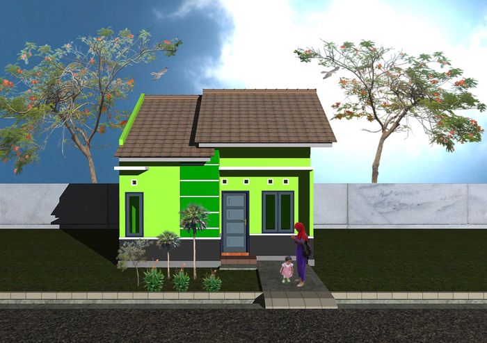 foto denah rumah tipe 36 perumahan MUHAJIRIN RESIDENCE PERMAI