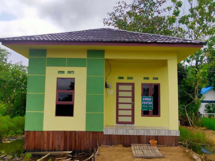 foto tampak rumah tipe 36 perumahan GRIYA AHSANA