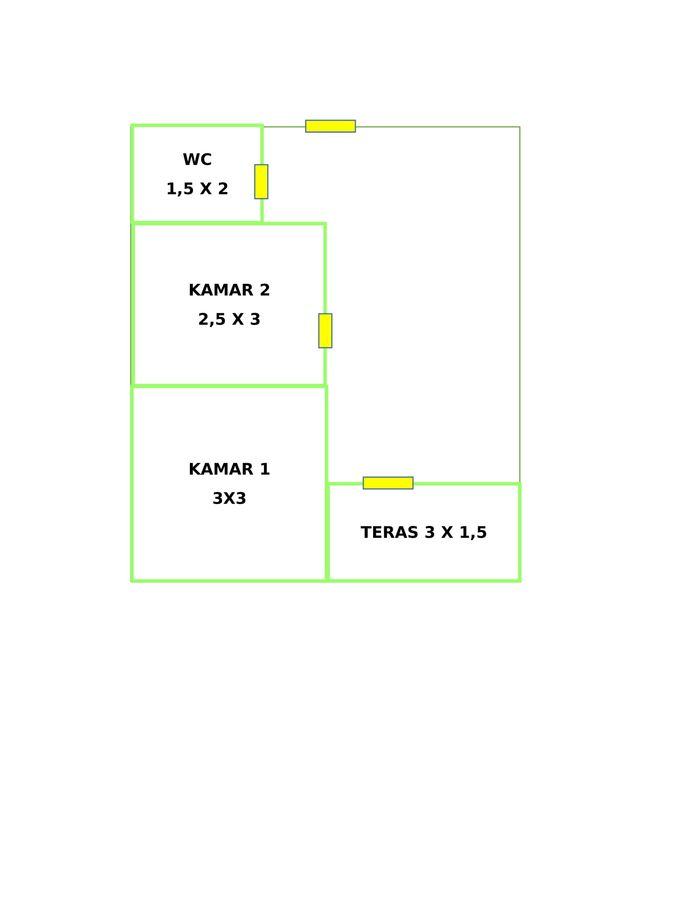 foto denah rumah tipe 36 perumahan GRIYA AHSANA