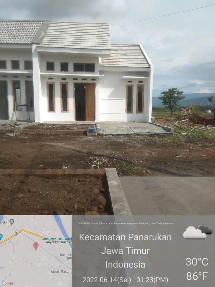 foto tampak rumah tipe subsidi perumahan taman permata indah 2