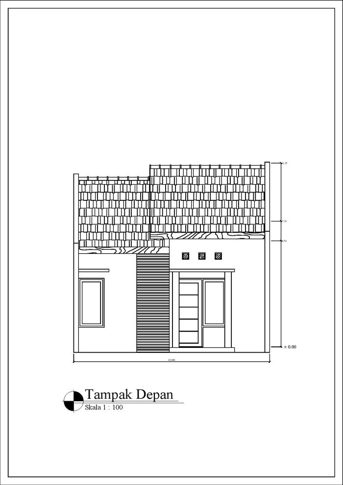 foto tampak rumah tipe 39 perumahan Perumahan Menteng Residence