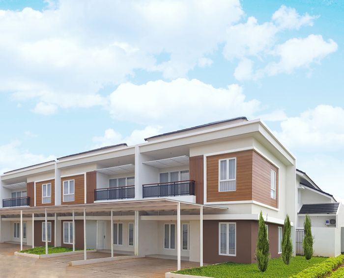 foto tampak rumah tipe CASABLANCA 70/78 (L) MEI 22 perumahan PANJIBUWONO RESIDENCE