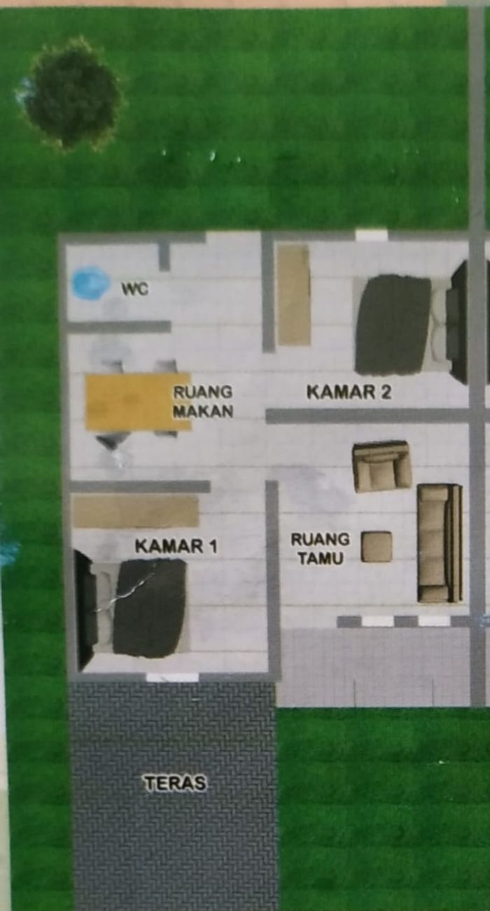 foto denah rumah tipe TUNGGAL perumahan KIJANG SERAYA