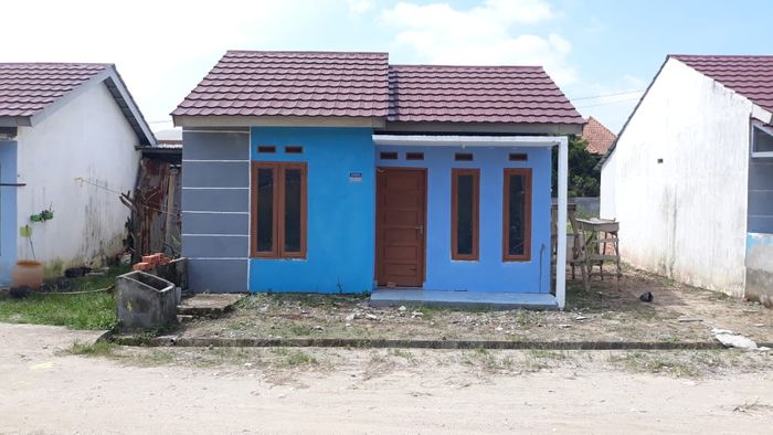 foto tampak rumah tipe 36RSH perumahan PERUMAHAN PALEM SRIGADING INDAH 3