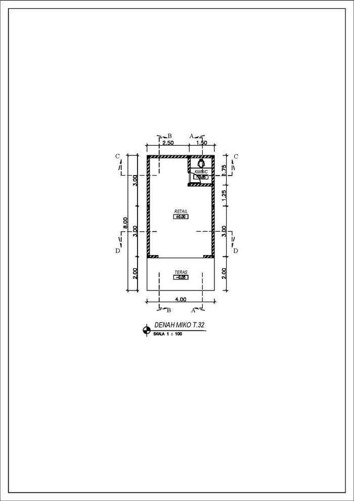 foto denah rumah tipe MIKO perumahan Perumahan Menteng Residence