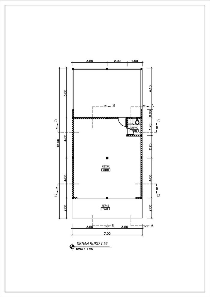 foto denah rumah tipe RUKO perumahan Perumahan Menteng Residence