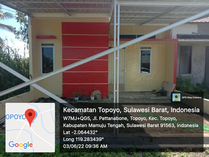 foto tampak rumah tipe 36 perumahan GERAHA BERLIAN TOPOYO