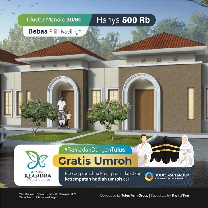 foto tampak rumah tipe CLUSTER MANARA perumahan KOTA BARU KEANDRA TAHAP 2