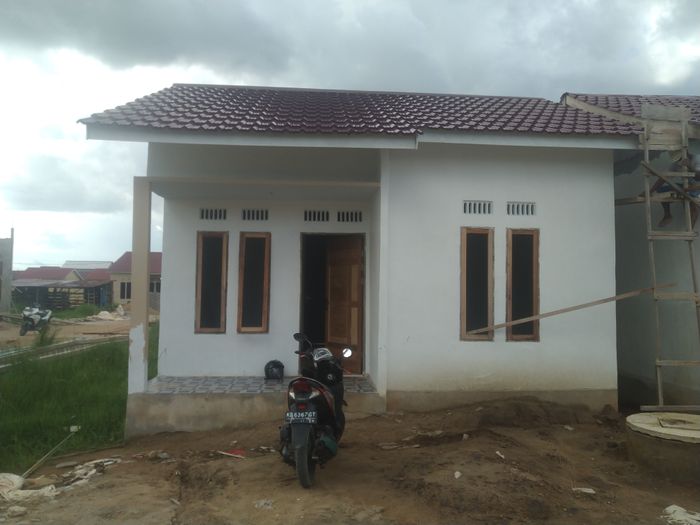 foto tampak rumah tipe 36 perumahan PALM VISTA RESIDENCE BLOK J