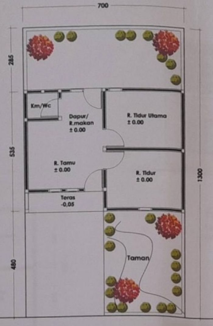 foto denah rumah tipe 36 perumahan SAFIRA REGENCY