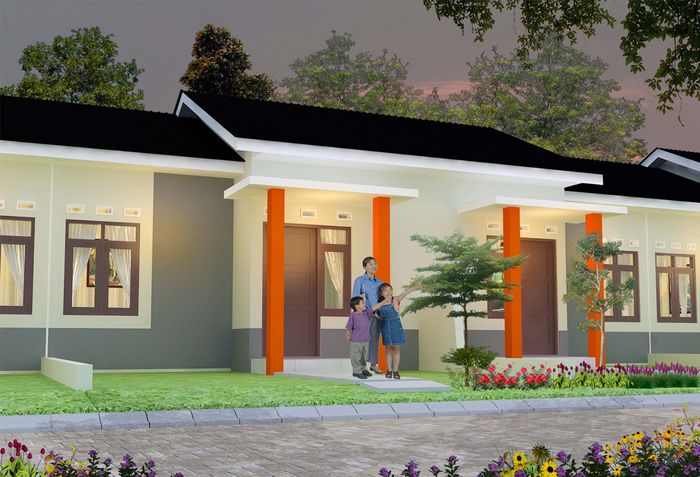 foto tampak rumah tipe 36/76 perumahan RUMAH YASA SUKARENDE