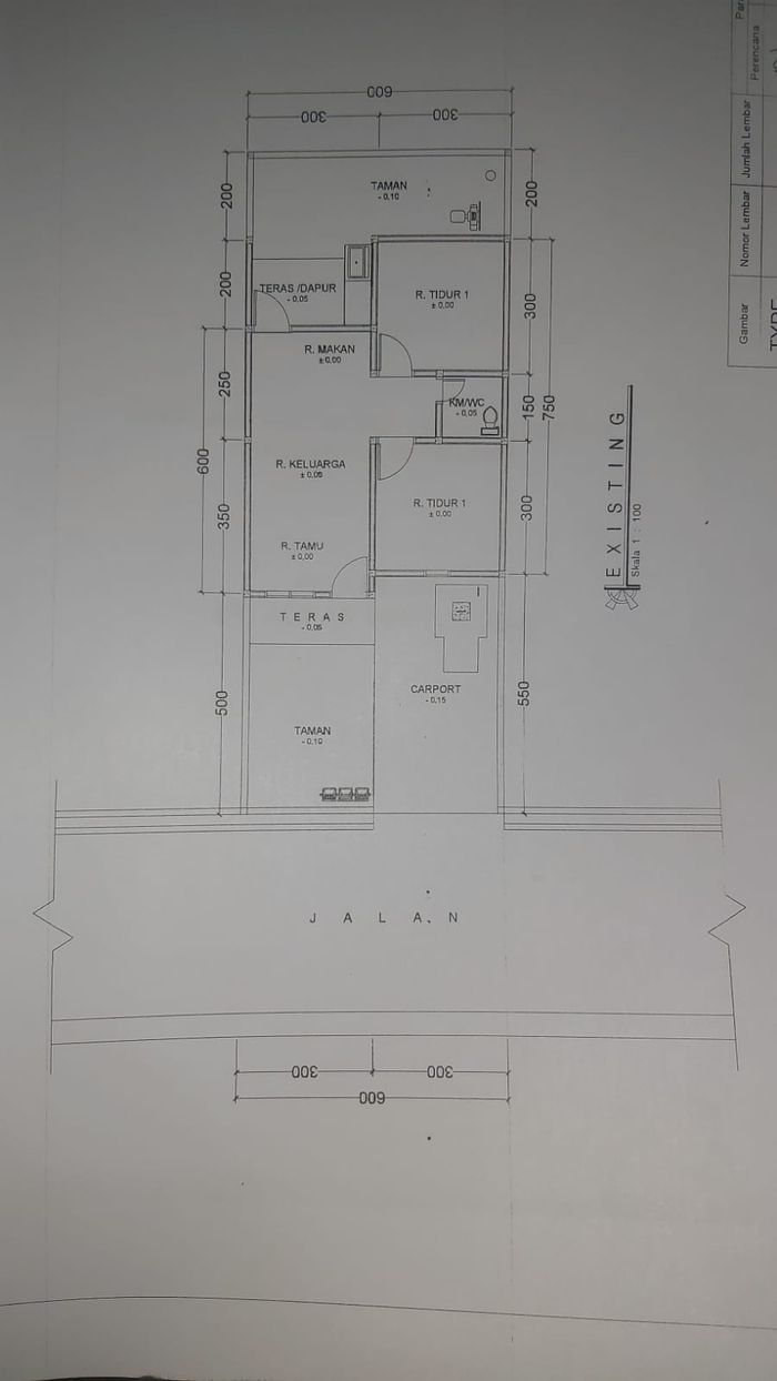 foto denah rumah tipe 45/90 perumahan Aufaa Residence 4