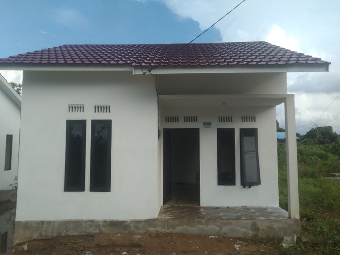 foto tampak rumah tipe 36 perumahan PALM VISTA 2