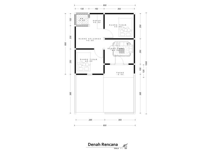 foto denah rumah tipe 36 perumahan GRIYA SAVIRA REGENCY