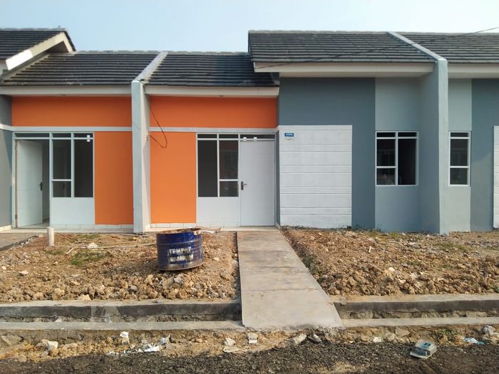 foto tampak rumah tipe D1 perumahan Permata Sukatenang Indah Tahap 3