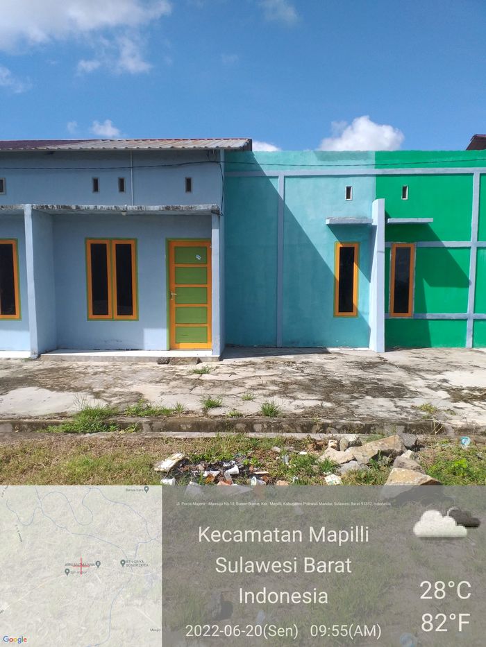 foto tampak rumah tipe 36/78 perumahan PERUM RAHMAN MAPILLI INDAH
