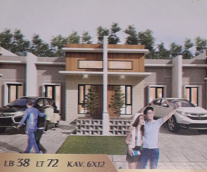 foto tampak rumah tipe 38 perumahan OMA INDAH MENGANTI