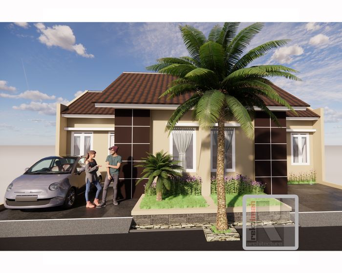 foto tampak rumah tipe 36/66 perumahan BUKIT CIKUBANG ASRI