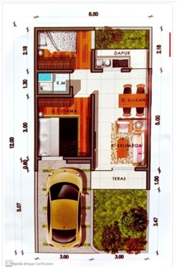 foto denah rumah tipe 36 perumahan HORAS 2
