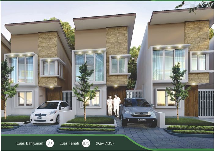 foto tampak rumah tipe 70 G2-08 perumahan OMA INDAH KAPUK
