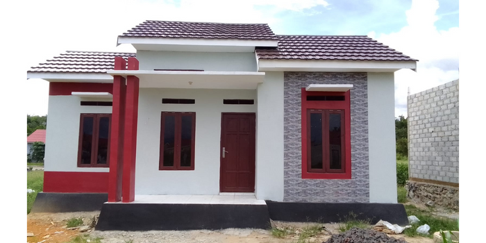 foto tampak rumah tipe 36 perumahan PESONA MULTAZAM ABADI