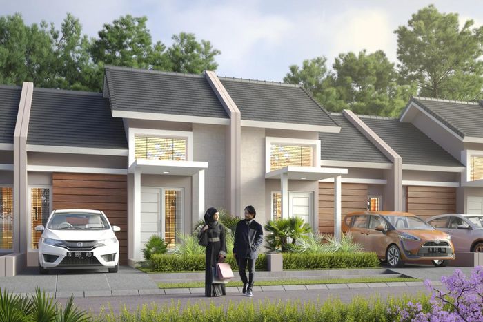 foto tampak rumah tipe GRANADA perumahan GRAND CLARYSA TAHAP 3