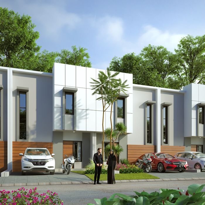 foto tampak rumah tipe SEVILLA perumahan GRAND CLARYSA TAHAP 3