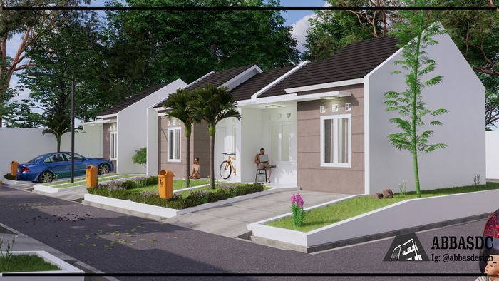 foto tampak rumah tipe kinara perumahan Negeri canda