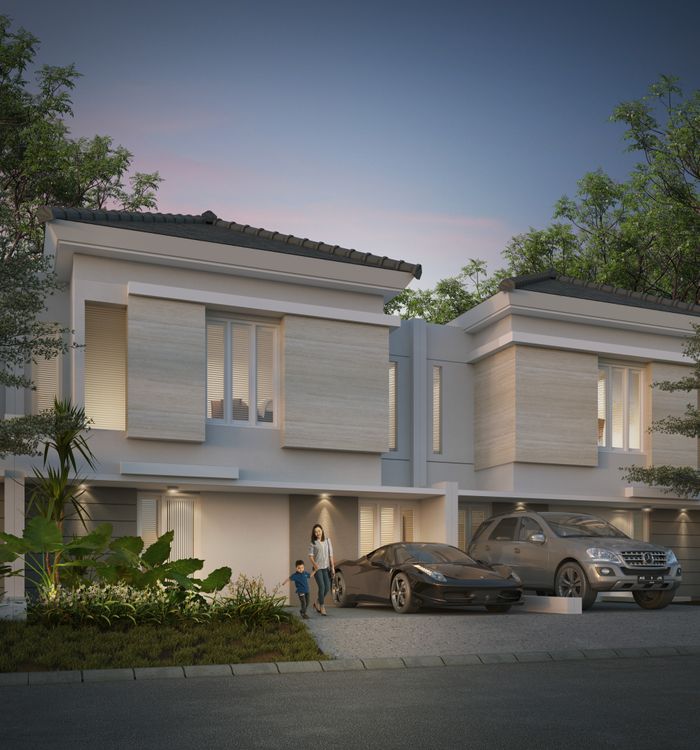 foto tampak rumah tipe MAGNOLIA 72/108 perumahan ALIMDO REGENCY