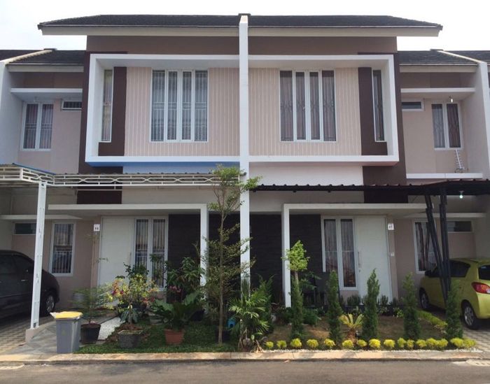 foto tampak rumah tipe Jasmine perumahan The Paradise Park Residence @Sarakan