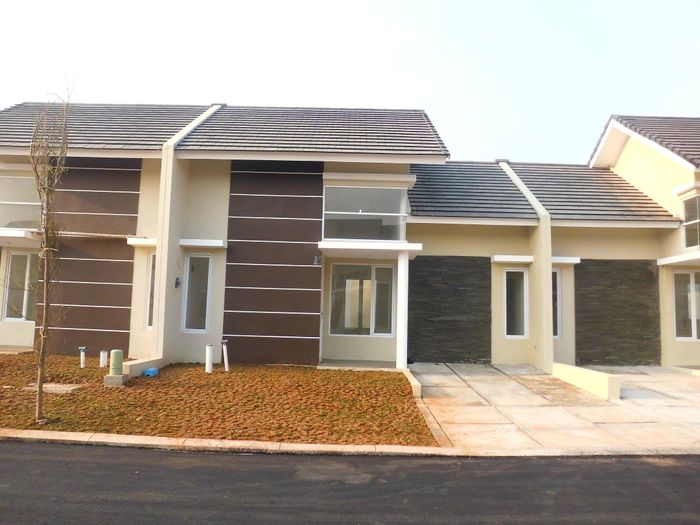 foto tampak rumah tipe Nauval perumahan The Paradise Park Residence @Sarakan