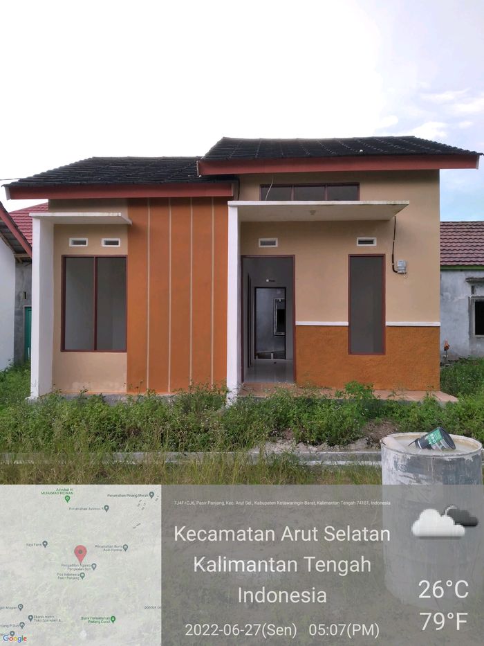 foto tampak rumah tipe 36 perumahan PASIR PANJANG GRIYA INDAH