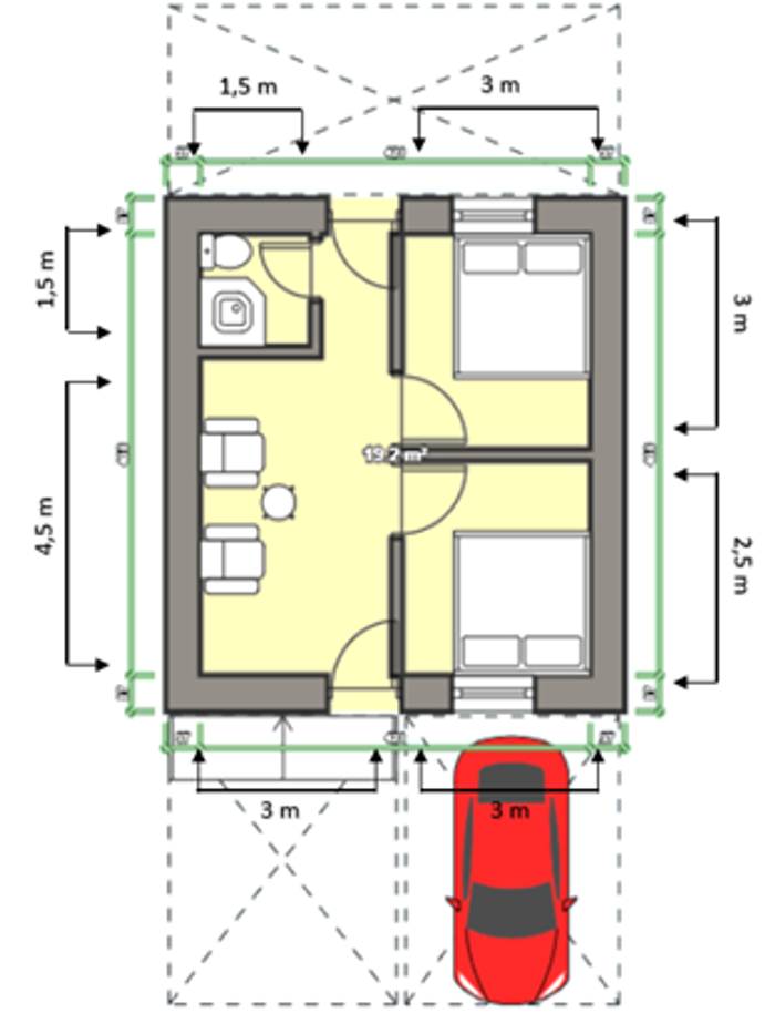 foto denah rumah tipe GRIYA CITRA AKBAR perumahan Griya Citra Akbar