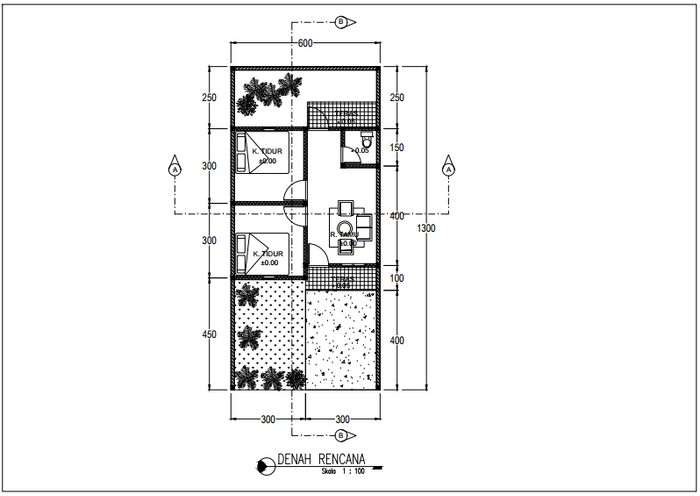 foto denah rumah tipe 36/78 perumahan RC RESIDENT