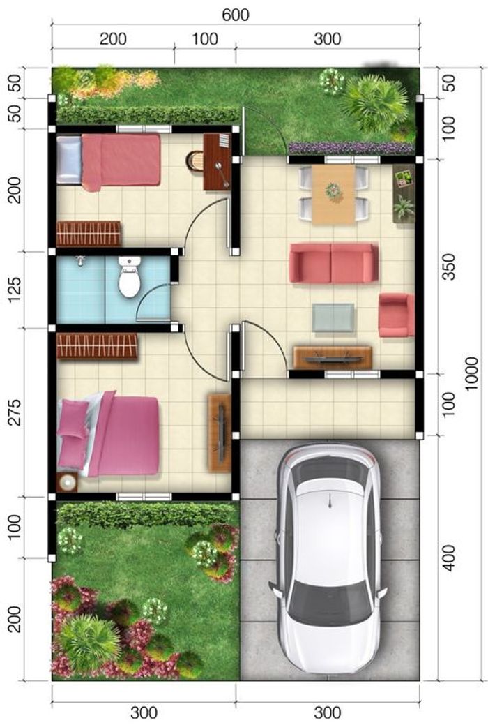 foto denah rumah tipe 30/98 (2) perumahan TANGERANG KENCANA RESIDENCE