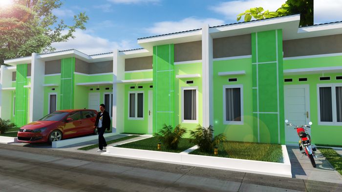 foto tampak rumah tipe Subsidi perumahan NEW PALASARI SAFARI PERMAI